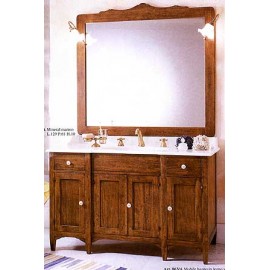 BOIS CABINET SALLE DE BAIN ART PAUVRES CLASSIC AVEC MIROIR