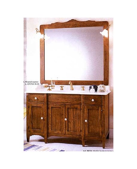 MÖBEL BADMÖBEL HOLZ ART POOR CLASSIC MIT SPIEGEL