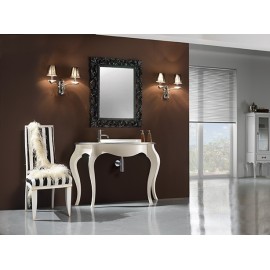 MÖBEL BADMÖBEL bemaltes Holz CRAFT ZWEIFÄRBIGE MIT SPIEGEL