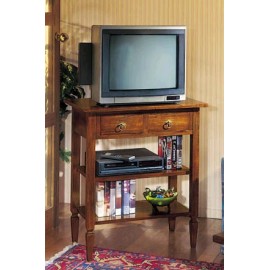 TV STAND BOIS ART PAUVRE EN COULEURS DIVERS L 75 D 45 H 85