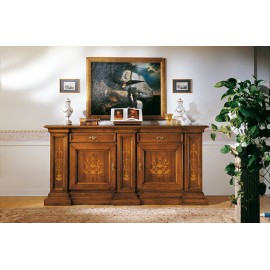 Armario ESTILO BASSANO Taraceado MADERA SÓLIDA L 240 P 55 H 116