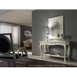 Tabla de consola MADERA COL BLANCO Y BICOLORE GOLD 135 p 47 h 80