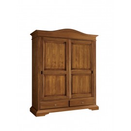 ARMADIO 2 ANTE SCORREVOLI LEGNO MASSELLO