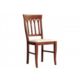 SEDIA IN LEGNO SEDUTA IMBOTTITA