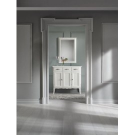 Küchenschrank IN HOLZ GLOSS WEISS L 105 P 42 H 101