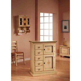 Küchenschrank DRAWER IN MASSIVHOLZ Holz eingerichtet HAND L 75 P 40 H 100