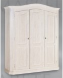 CABINET 3 PORTES FIR BROSSE WHITE bois massif L 181 P 63 H 219