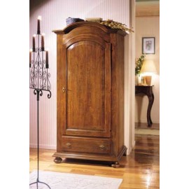 ARMADIO LEGNO 1 ANTA 1 CASSETTO LEGNO MASSELLO L 96 P 56 H 196