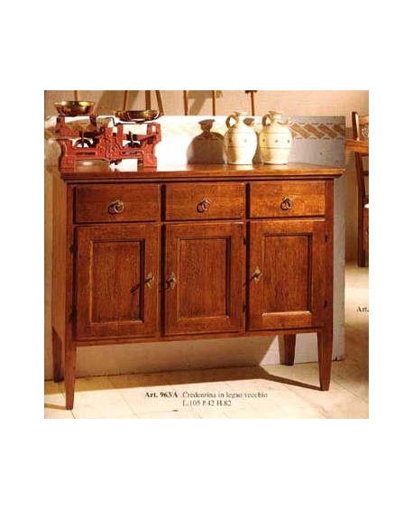 Armario LEGNO3 CASSETTI MADERA SÓLIDA L 105 P 42 H 82