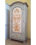 ARMADIO LEGNO 1 ANTA FINEMENTE DECORATO A MANO