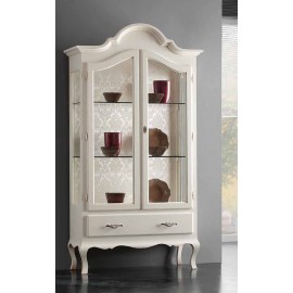 WHITE SHOWCASE Mur verre SOLID WOOD GLOSS L 104 P 45 H 196