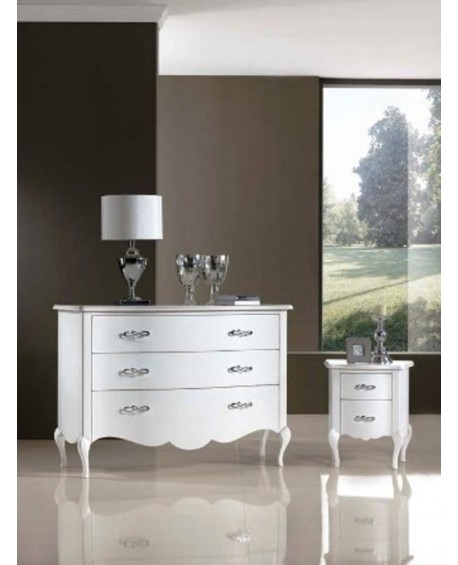 como credenza bombata decorata a mano L 140 P 56 H 97