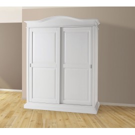 ARMADIO ANTE SCORREVOLI IN LEGNO COLORE BIANCO