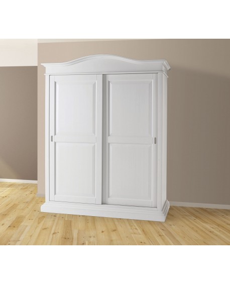ARMADIO ANTE SCORREVOLI IN LEGNO COLORE BIANCO