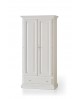 ARMADIO 2 ANTE LEGNO MASSELLO L 90 P 45 H 180 COLORE BIANCO