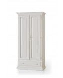 ARMADIO 2 ANTE LEGNO MASSELLO L 90 P 45 H 180 COLORE BIANCO