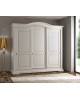 ARMADIO 3 ANTE SCORREVOLI LEGNO MASSELLO L 294 P 68 H 265