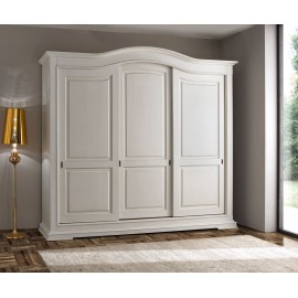ARMADIO 3 ANTE SCORREVOLI LEGNO MASSELLO L 294 P 68 H 265