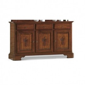 BELLISSIMA CREDENZA+VETRINA INTAGLIATA