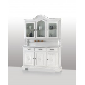 BELLISSIMA CREDENZA+VETRINA INTAGLIATA