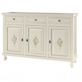 PLACARDSOLO BASE 3 PORTES PEINT BLANC BRILLANT DE CUISINE HALL