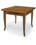 TAVOLO IN LEGNO ALLUNGABILE A LIBRO 80X80