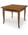 TAVOLO IN LEGNO ALLUNGABILE A LIBRO 80X80