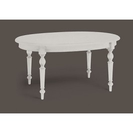 CUISINE TABLE OVALE PROLONGATION DU BOIS LAQUÉ