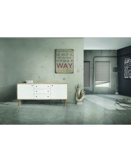 BASE 185x50 H. 84 ABETE SPAZZOLATO