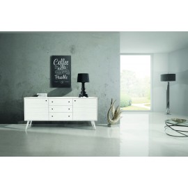 BASE 185x50 H. 84 ABETE BIANCO SPAZZOLATO