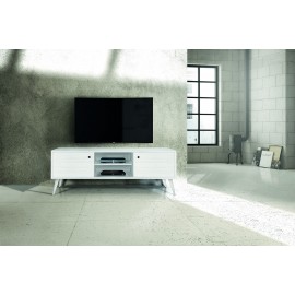 PORTA TV 160x45 H. 55 ABETE BIANCO SPAZZOLATO
