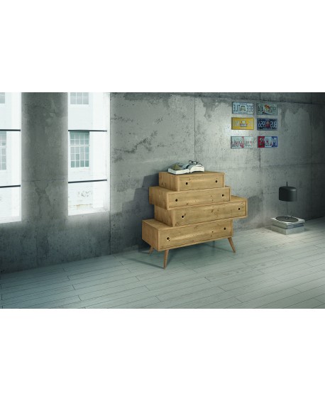 CASSETTIERA 110x45 ABETE SPAZZOLATO