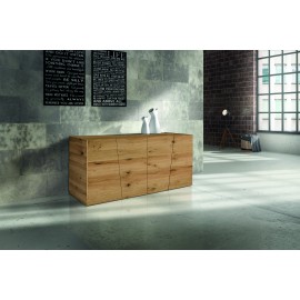 BASE 180x50 H.75 ROVERE NODATO SPAZZOLATO