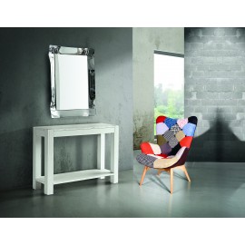 CONSOLLE ABETE BIANCO SPAZZOLATO CM. 105x35