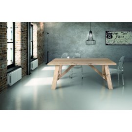 TAVOLO ROVERE IMPIALLACCIATO 250x100 SP.4  FISSO