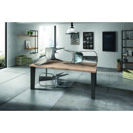 TAVOLO ROVERE IMPIALLACCIATO 250x100 SP.4  FISSO