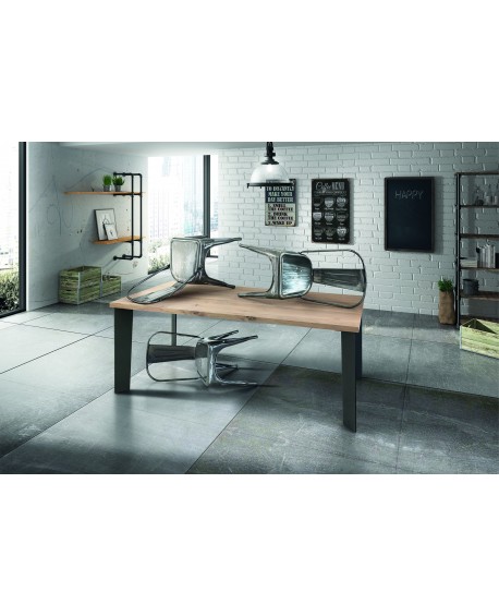 TAVOLO ROVERE IMPIALLACCIATO 250x100 SP.4  FISSO