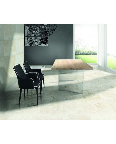 TAVOLO ROVERE IMPIALLACCIATO 160x90 SP.4  FISSO