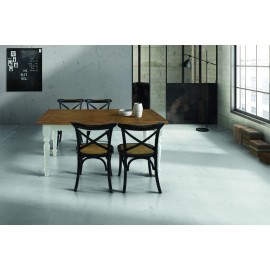 TISCH OAK HOLZ BI-COLOR AS PHOTO 90X90 ALL