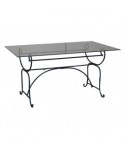TAVOLO ACCIAIO RETTANGOLARE P. AVETRO
