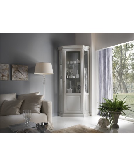 Vitrina 1 puerta de esquina MADERA
