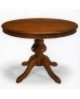 TAVOLO LEGNO ALLUNGABILE ROTONDO GAMBO LISCIO 120