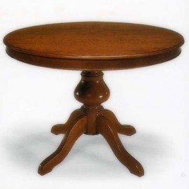 HOLZ AUSZIEHTISCH ROUND SMOOTH STEM 120