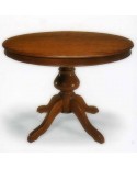 TAVOLO LEGNO ALLUNGABILE ROTONDO GAMBO LISCIO 120