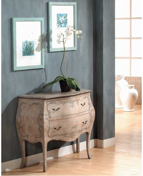 madera COMO' DECORADO envejecida verde L 94 P 42 H 80