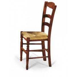 SEDIA IN LEGNO MASSELLO SEDUTA PAGLIA O LEGNO VARI COLORI