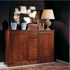 BELIEF armario SOLID COLOR madera de nogal L 211 - P 46 H 110