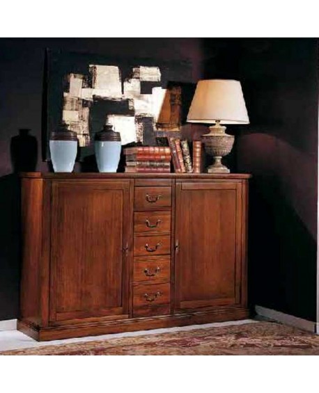 BELIEF armario SOLID COLOR madera de nogal L 211 - P 46 H 110