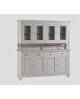 CREDENZA CRISTALLIERA IN LEGNO COLORE BIANCO OPACO