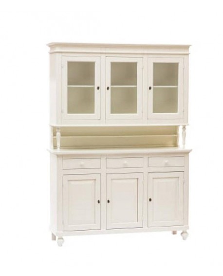 VEDETTE Mur verre DRESSER WHITE MATT PRODUITS DU BOIS VENETO X CUISINE HALL